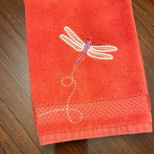 Vintage Croft & Barrow Red hand Towel/ Firm Price